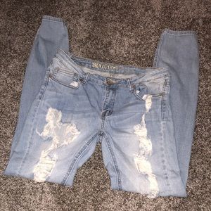 Size 11 distressed Machine Jean jegging.